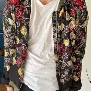 Floral print Topshop Bomber
